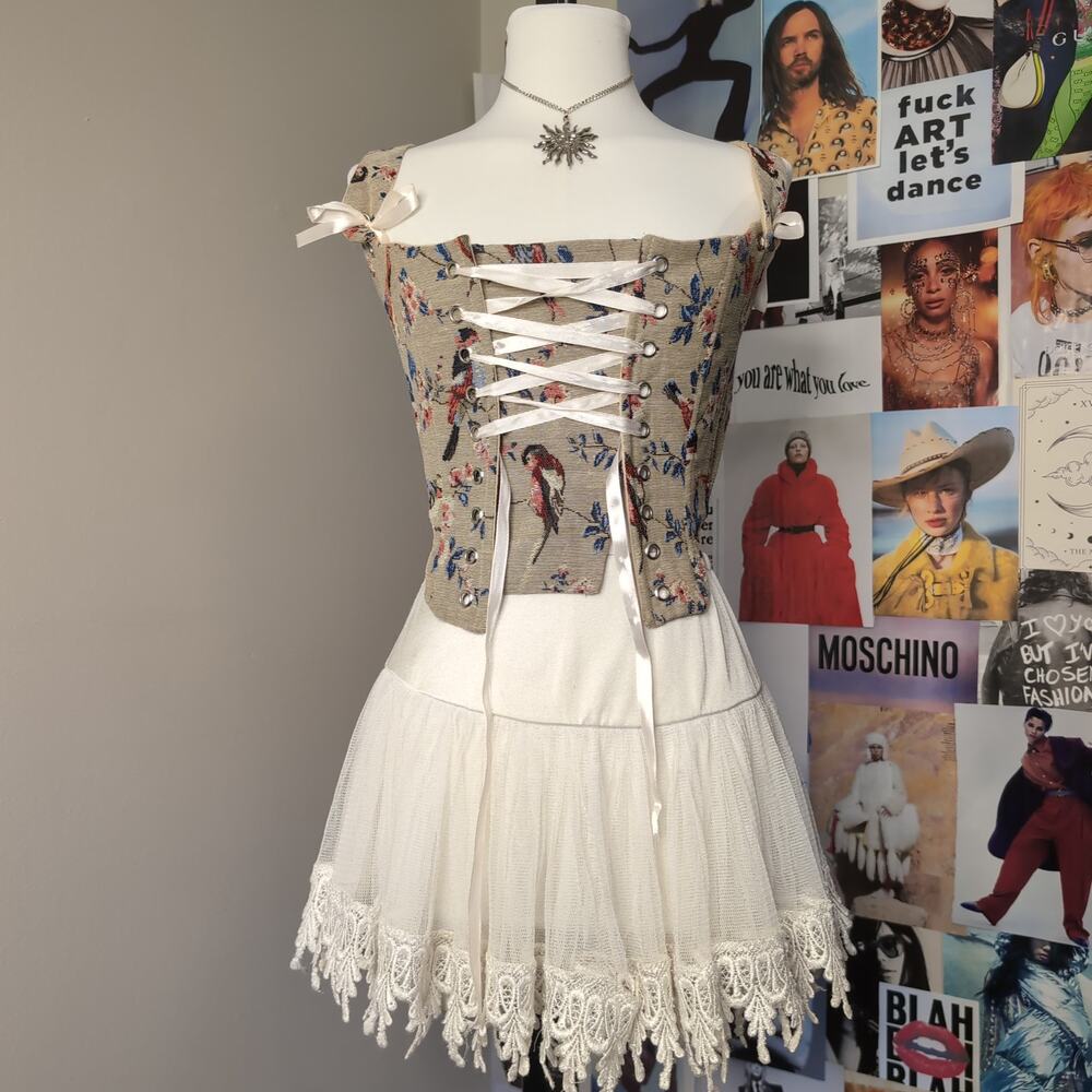 Copied - Vintage Deadstock Printed Corset
